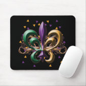 Mardi Gras Fleur de Lis Design Muismat (Met muis)