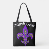 Mardi gras Fleur de Lis Draagtas (Achterkant)