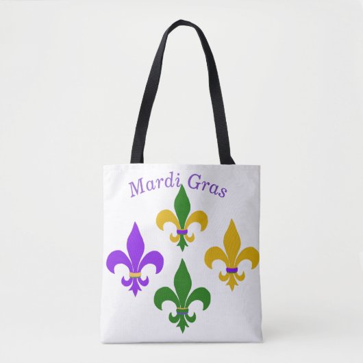 Mardi Gras Fleur de Lis Draagtas (Voorkant)