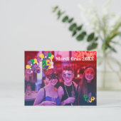 Mardi Gras Fleur De Lis Foto Briefkaart (Staand voorkant)