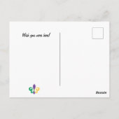 Mardi Gras Fleur De Lis Foto Briefkaart (Achterkant)