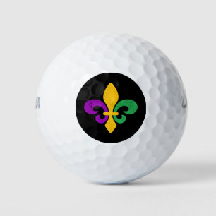 Mardi Gras Fleur De Lis Golfballen