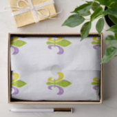 Mardi Gras Fleur de Lis in White Tissuepapier (Geschenk)