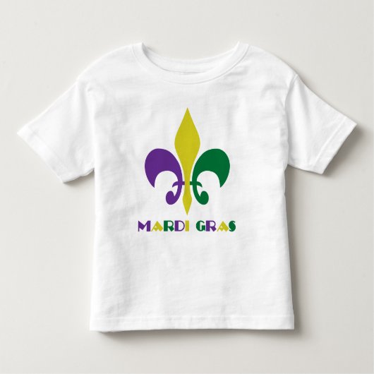 Mardi Gras ~ Fleur De Lis Kinder Shirts (Voorkant)