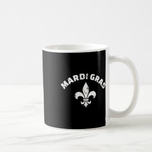 Mardi Gras Fleur De Lis Koffiemok