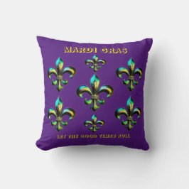 Mardi Gras Fleur De Lis Kussen
