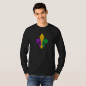 Mardi Gras Fleur De Lis Luipaardprint T-shirt (Voorkant volledig)