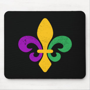 Mardi Gras Fleur De Lis Muismat