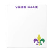 Mardi Gras ~ Fleur De Lis Notitieblok (Voorkant)