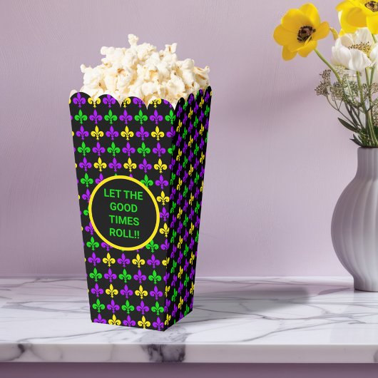 Mardi Gras Fleur de Lis Patroon Custom Favor Box Bedankdoosjes