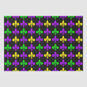 Mardi Gras Fleur de Lis Pattern Tissuepapier