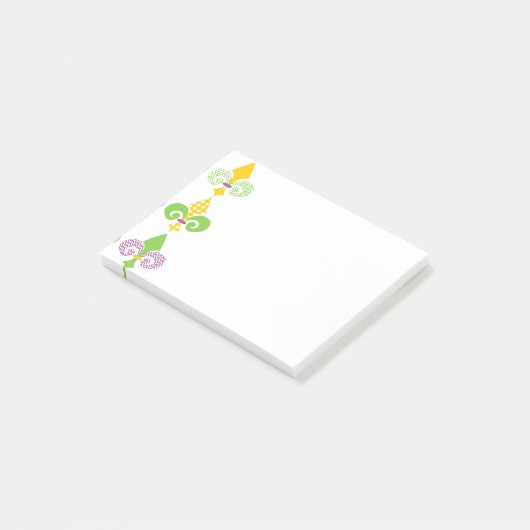 Mardi Gras Fleur de Lis Post-it® Notes (Schuin)