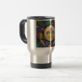 Mardi Gras Fleur de lis Reisbeker (Voorkant links)