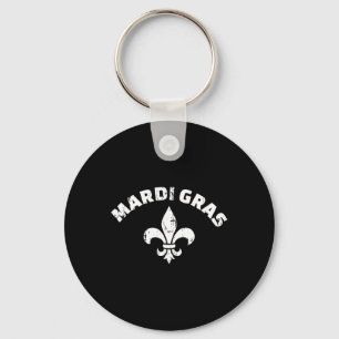 Mardi Gras Fleur De Lis Sleutelhanger
