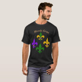 Mardi Gras Fleur de Lis T-shirt (Voorkant volledig)