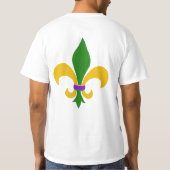 Mardi Gras Fleur de Lis T-Shirt (Achterkant)