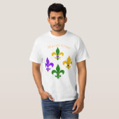 Mardi Gras Fleur de Lis T-Shirt (Voorkant volledig)