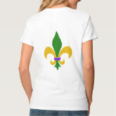 Mardi Gras Fleur de Lis T-Shirt (Achterkant)