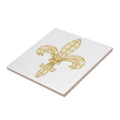 Mardi Gras Fleur De Lis Tegeltje (Zijkant)