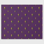 Mardi gras fleur de lys cadeaupapier (Vlak)