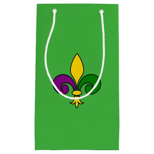 Mardi Gras fleur-de-lys Klein Cadeauzakje (Voorkant)