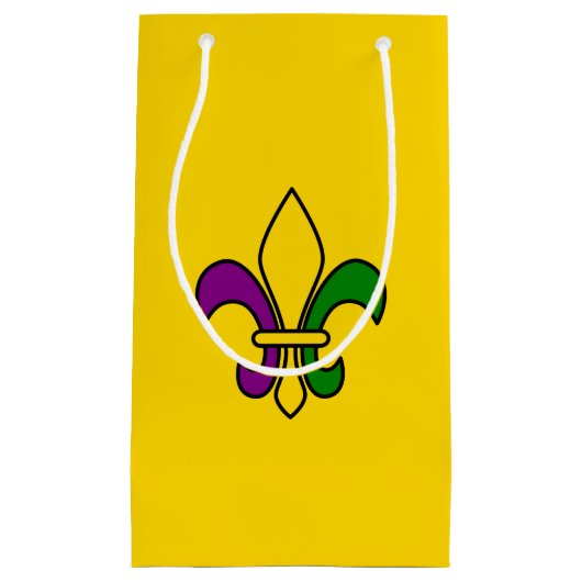 Mardi Gras fleur-de-lys Petit sac cadeau (Devant)