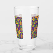 Mardi gras fleur di Lis Glas (Links)