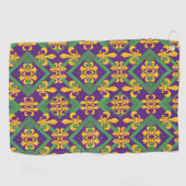 Mardi gras fleur di Lis Golfhanddoek (Horizontaal)
