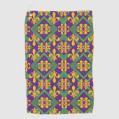 Mardi gras fleur di Lis Golfhanddoek (Voorkant)