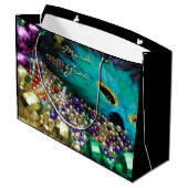 Mardi Gras Fleur Masque Fête Favoriser Sacs Cadeau (Dos Angle)