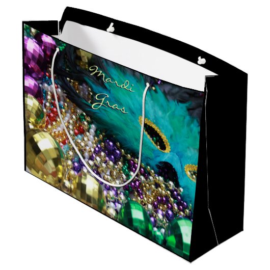 Mardi Gras Fleur Masque Fête Favoriser Sacs Cadeau (Dos Angle)