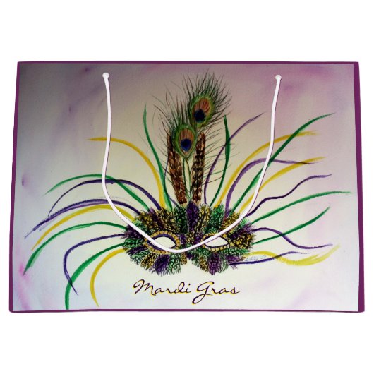 Mardi Gras Fleur Masque Fête Favoriser Sacs Cadeau (Devant)