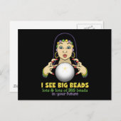 Mardi Gras Fortune Teller Briefkaart (Voorkant / Achterkant)