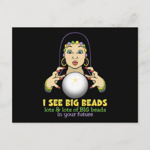 Mardi Gras Fortune Teller Briefkaart