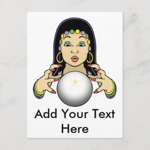 Mardi Gras Fortune Teller Briefkaart