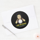Mardi Gras Fortune Teller Ronde Sticker (Envelop)