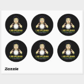 Mardi Gras Fortune Teller Ronde Sticker (Vel)