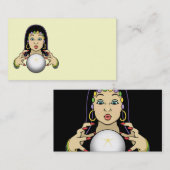 Mardi Gras Fortune Teller Visitekaartje (Voorkant / Achterkant)