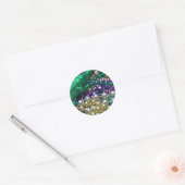 Mardi Gras Gator Beads Stickers (Envelop)