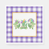 Mardi Gras Gator Party Paper Servet (Voorkant)