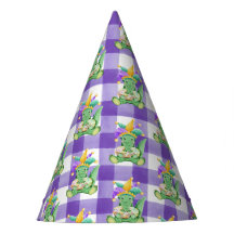 Mardi Gras Gators en Gingham Paper