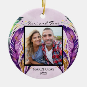 Mardi Gras gedateerd foto Ornament