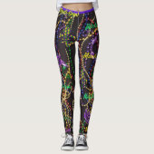 Mardi Gras geeft maskers Leggings Comfortable pant (Voorkant)