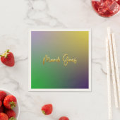 Mardi Gras geel, Paarse, groen Servet (Insitu)