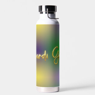 Mardi Gras geel, Paarse, groen Waterfles
