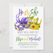 Mardi Gras Genre Reveillez Invitation (Devant)