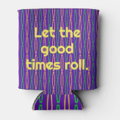 Mardi Gras Geometric Repeteren Blikjeskoeler (Voorkant)