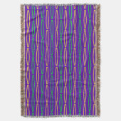 Mardi Gras Geometric Repeteren Deken (Voorkant Verticaal)