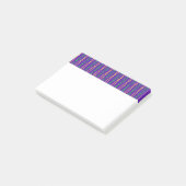 Mardi Gras Geometric Repeteren Post-it® Notes (Schuin)