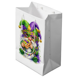 Mardi Gras Gnome Eating King Cake Medium Cadeauzakje